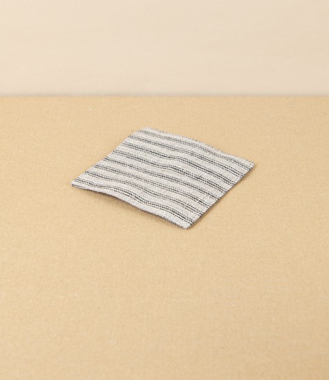Lithuanian Linen Coaster, Black Stripe