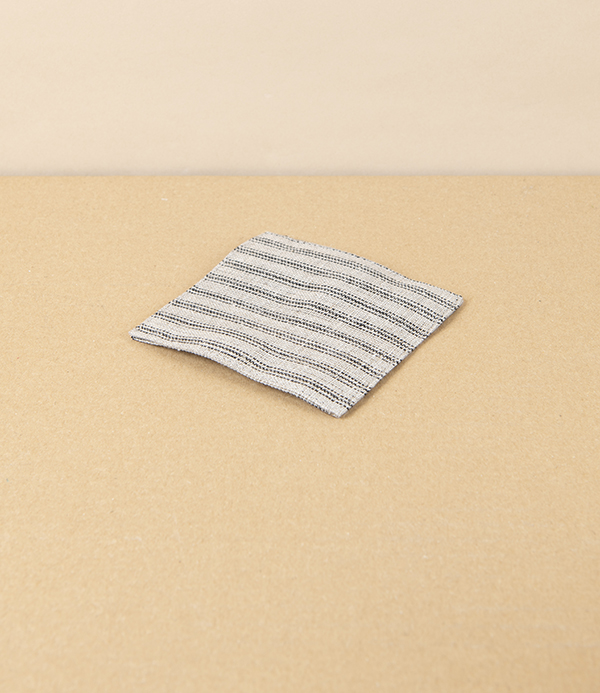 Lithuanian Linen Coaster, Black Stripe
