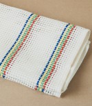 European Linen Open-Weave Dish Cloth, Rainbow Stripe