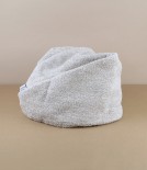 Finnish Linen Hair Wrap with Wooden Button, Natural