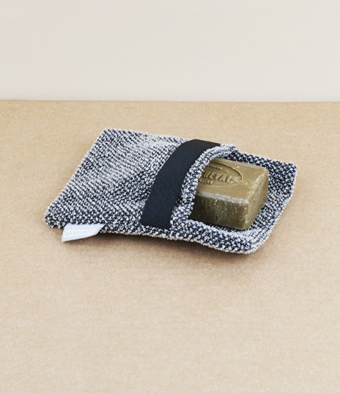 Finnish Linen Soap Scrub, Dark Grey
