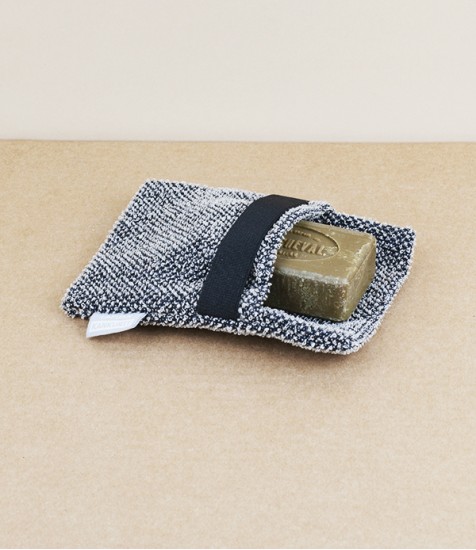 Finnish Linen Soap Scrub, Dark Grey