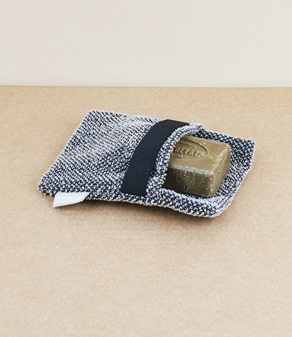 Finnish Linen Soap Scrub, Dark Grey