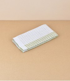 Finnish Linen & Tencel Washcloth, Linen/Olive