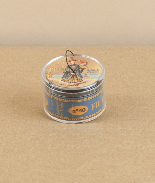 Fil au Chinoise linen capsule, black