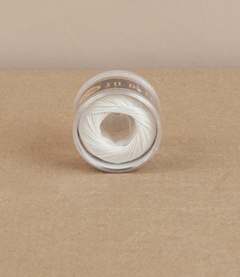 Fil au Chinoise linen capsule, white