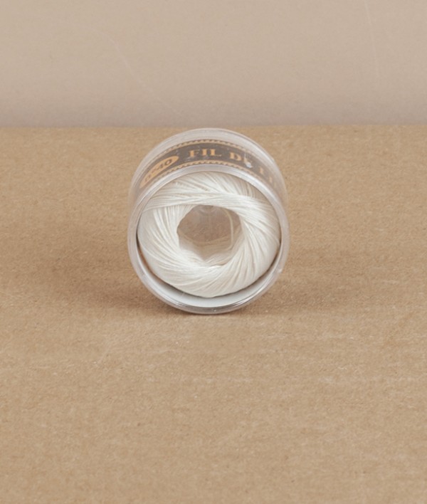 Fil au Chinoise linen capsule, white
