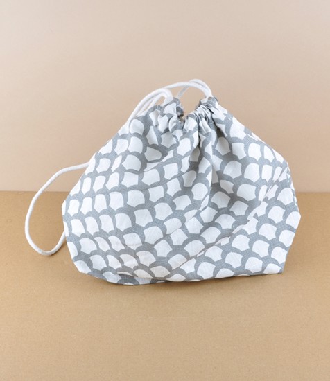 Swedish linen toiletry bag with drawstring