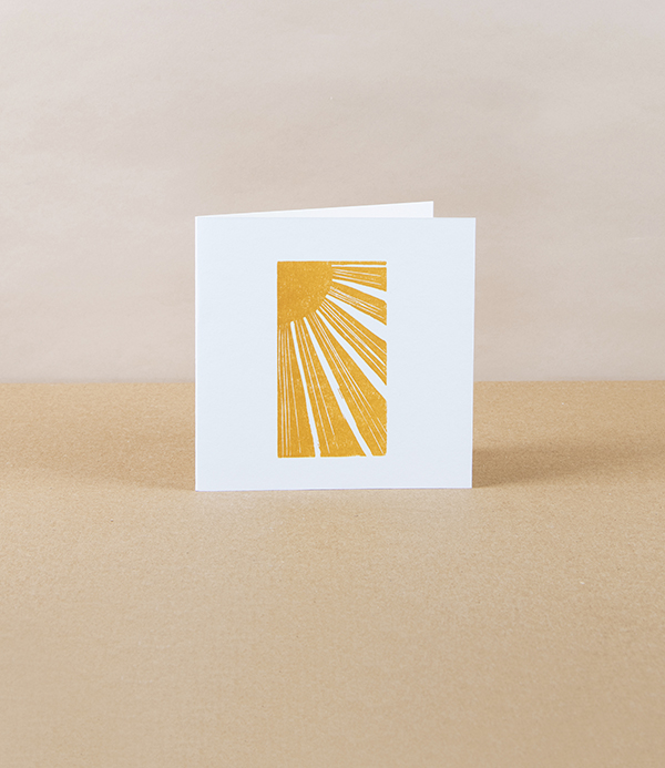 Linocut Greetings Cards, Set of 4, ‘Summer’