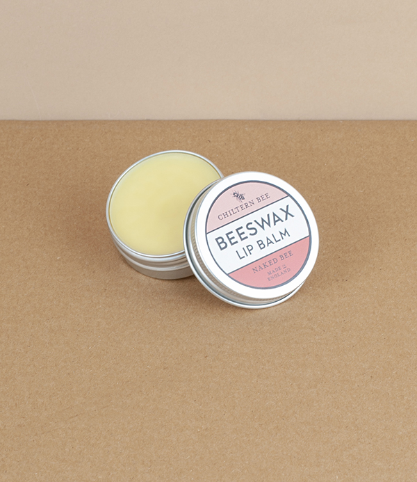 English Beeswax Lip Balm, Naked Bee