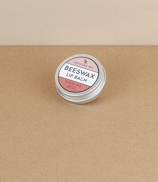 English Beeswax Lip Balm, Naked Bee