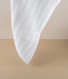 Lithuanian Cotton Hand Towel with Herringbone Weave