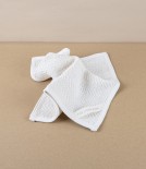 Lithuanian Cotton Wash Cloth with Herringbone Weave