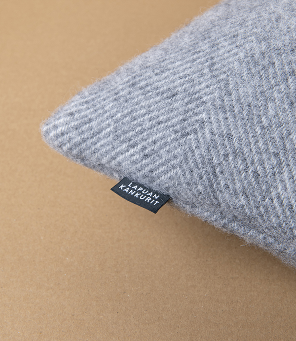 Finnish Wool 'Arvo' Cushion Cover, Melange Grey