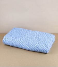 Finnish Linen & Tencel Bath Towel, Rainy Blue