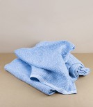 Finnish Linen & Tencel Bath Towel, Rainy Blue