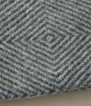 Finnish 100% Wool Blanket, Diamond Pattern, Beige/Black