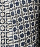 Finnish 'Corona' Wool Blanket, Grey & Rainy Blue