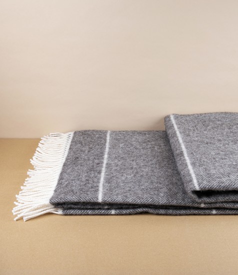 Finnish New Wool ‘Aika’ Blanket, Undyed