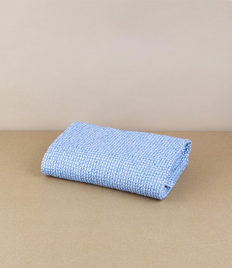 Finnish Linen & Tencel Hand Towel, Rainy Blue