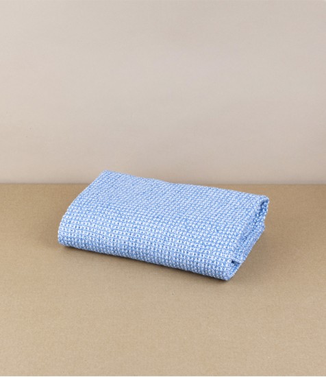 Finnish Linen & Tencel Hand Towel, Rainy Blue
