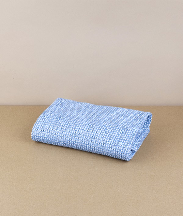 Finnish Linen & Tencel Hand Towel, Rainy Blue