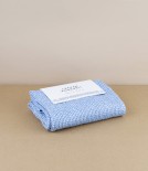 Finnish Linen & Tencel Hand Towel, Rainy Blue