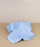 Finnish Linen & Tencel Hand Towel, Rainy Blue