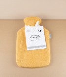 Finnish Wool 'Arvo' Hot Water Bottle, Coffee Dyed Orange