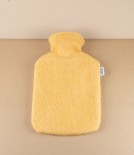 Finnish Wool 'Arvo' Hot Water Bottle, Coffee Dyed Orange