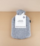 Finnish Wool 'Arvo' Hot Water Bottle, Melange Grey