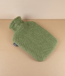 Finnish Wool 'Arvo' Hot Water Bottle, Olive