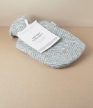 Finnish Wool Covered Hot Water Bottle, Grey / White
