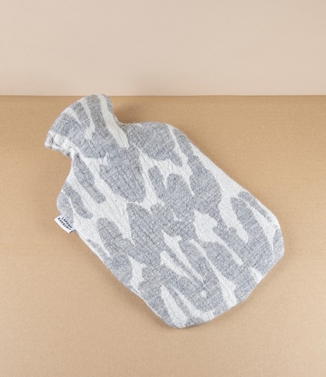 Finnish Wool ' Jäkälä' Hot Water Bottle, Grey