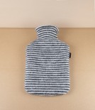 Finnish Wool 'Katti' Hot Water Bottle, Black Stripe