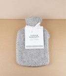 Finnish Wool ‘Maria’ Hot Water Bottle, Grey Diamond