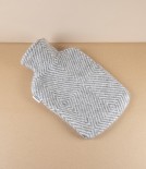 Finnish Wool ‘Maria’ Hot Water Bottle, Grey Diamond