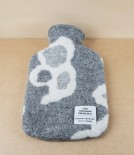 Finnish Wool 'Saimaannorppa' Hot Water Bottle, White Grey