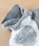 Finnish Wool 'Saimaannorppa' Hot Water Bottle, White Grey