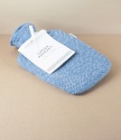 Finnish Wool Covered Hot Water Bottle, Rainy Blue