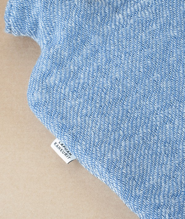 Finnish Wool Covered Hot Water Bottle, Rainy Blue