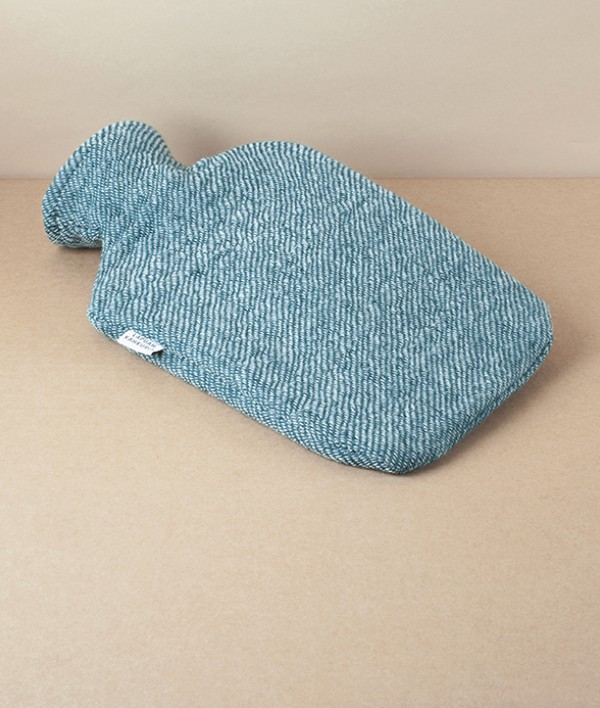 Finnish Wool Covered Hot Water Bottle, Green