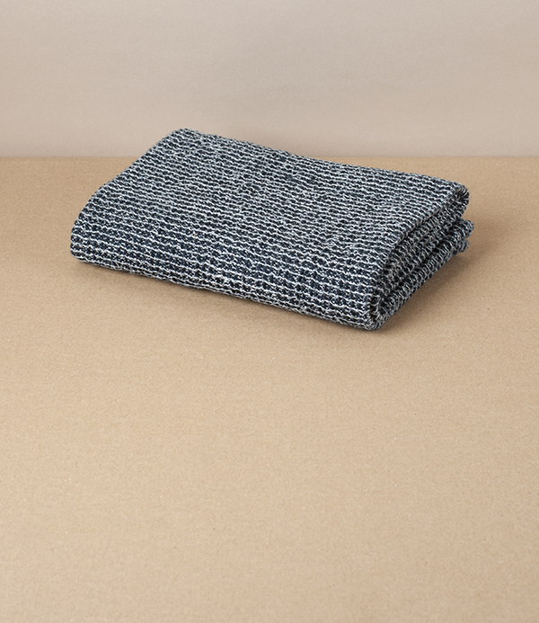 Finnish Linen & Tencel Hand Towel, Black