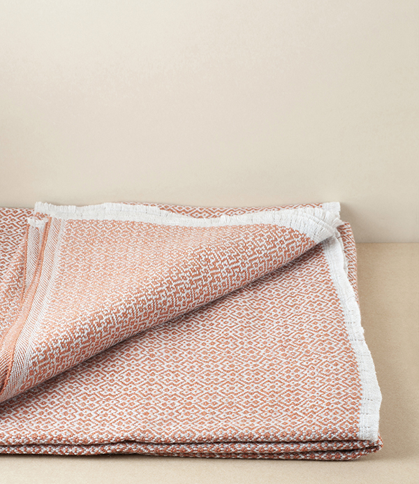 Finnish Merino Wool Blanket, Cinnamon