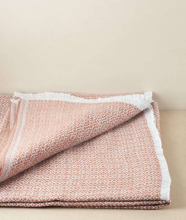 Finnish Merino Wool Blanket, Cinnamon