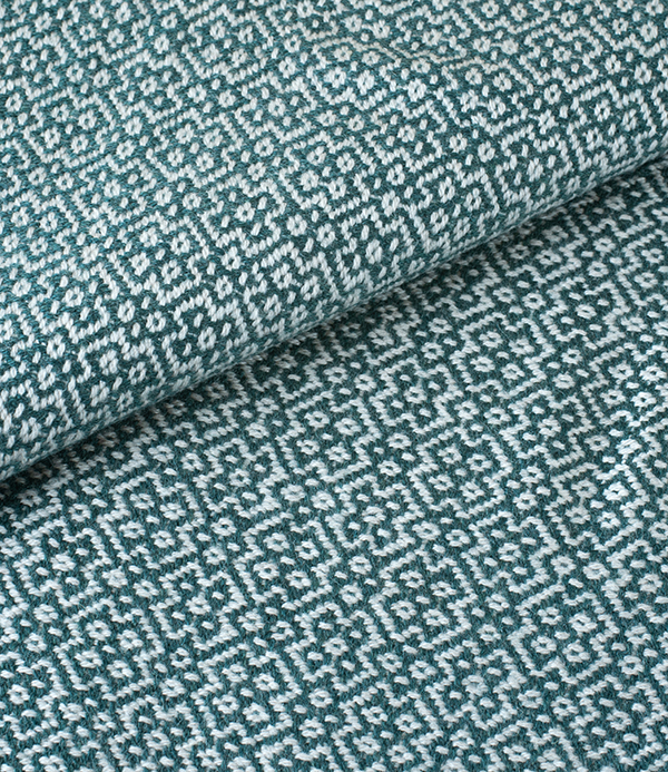 Finnish Merino Wool Blanket, Beige / Green