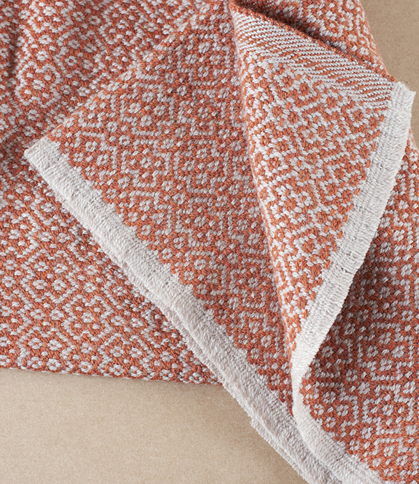 Finnish Merino Wool Scarf, Cinnamon