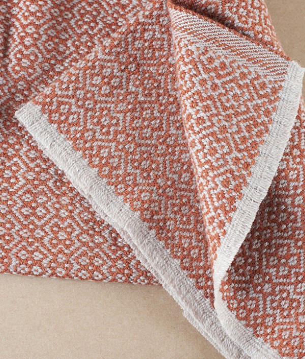 Finnish Merino Wool Scarf, Cinnamon