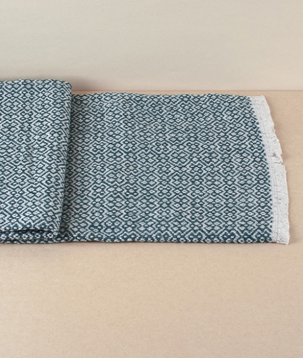 Finnish Merino Wool Scarf, Spruce Green