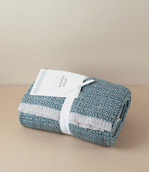 Finnish Merino Wool Scarf, Spruce Green